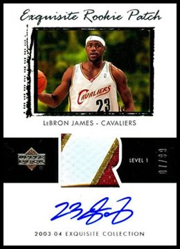 2003-04 Upper Deck Exquisite Collection 78 LeBron James